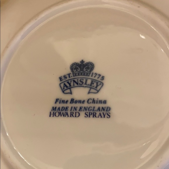 Aynsley Bone China Howard Sprays Luncheon set NWOT - Picture 9 of 9